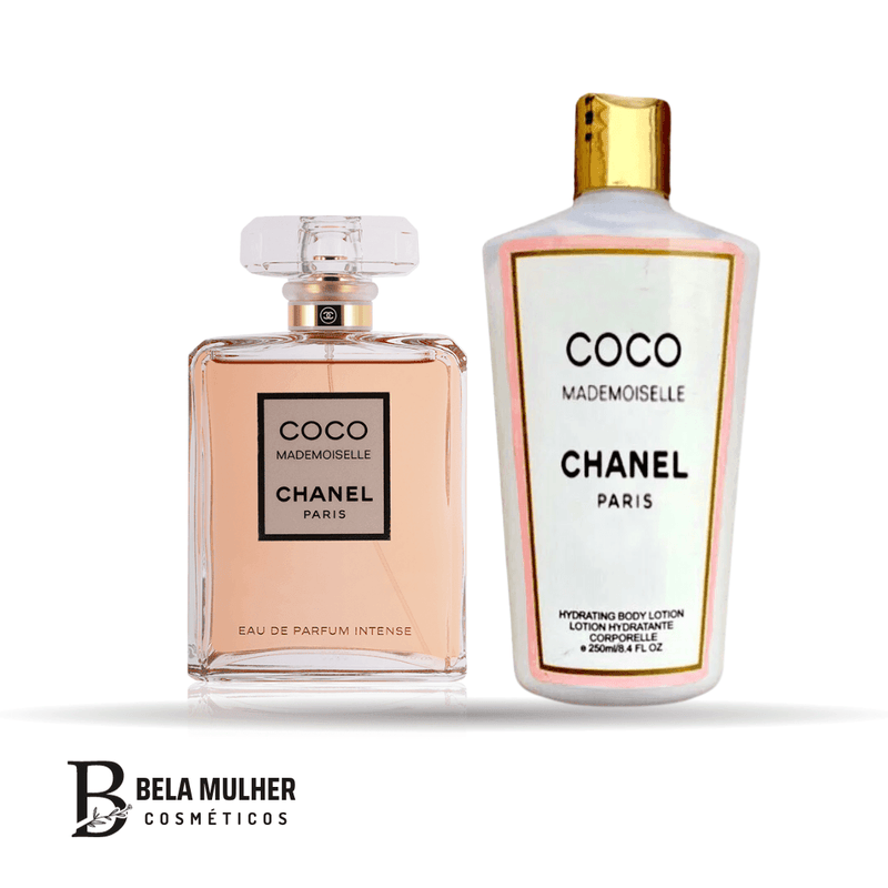 ( Kit Coco Chanel ) Perfume e Hidratante – 100ml e 250ml | Feminino - Bela Mulher Cosméticos